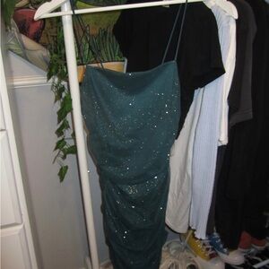 Jade Homecoming Sparkly Dress